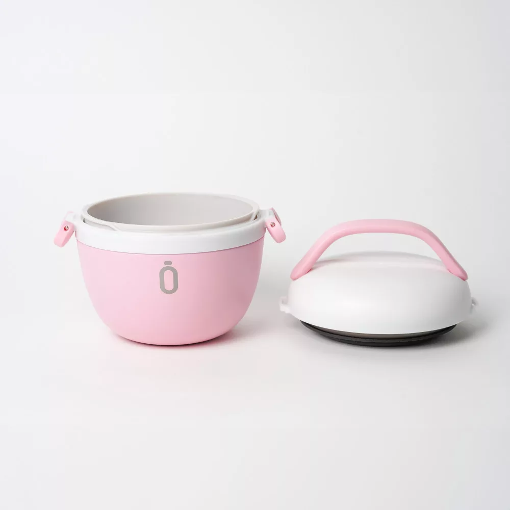 RUNBOTT Lunch Thermo Modern Ételhordó - Rózsaszín/Fehér 560ml - Image 4